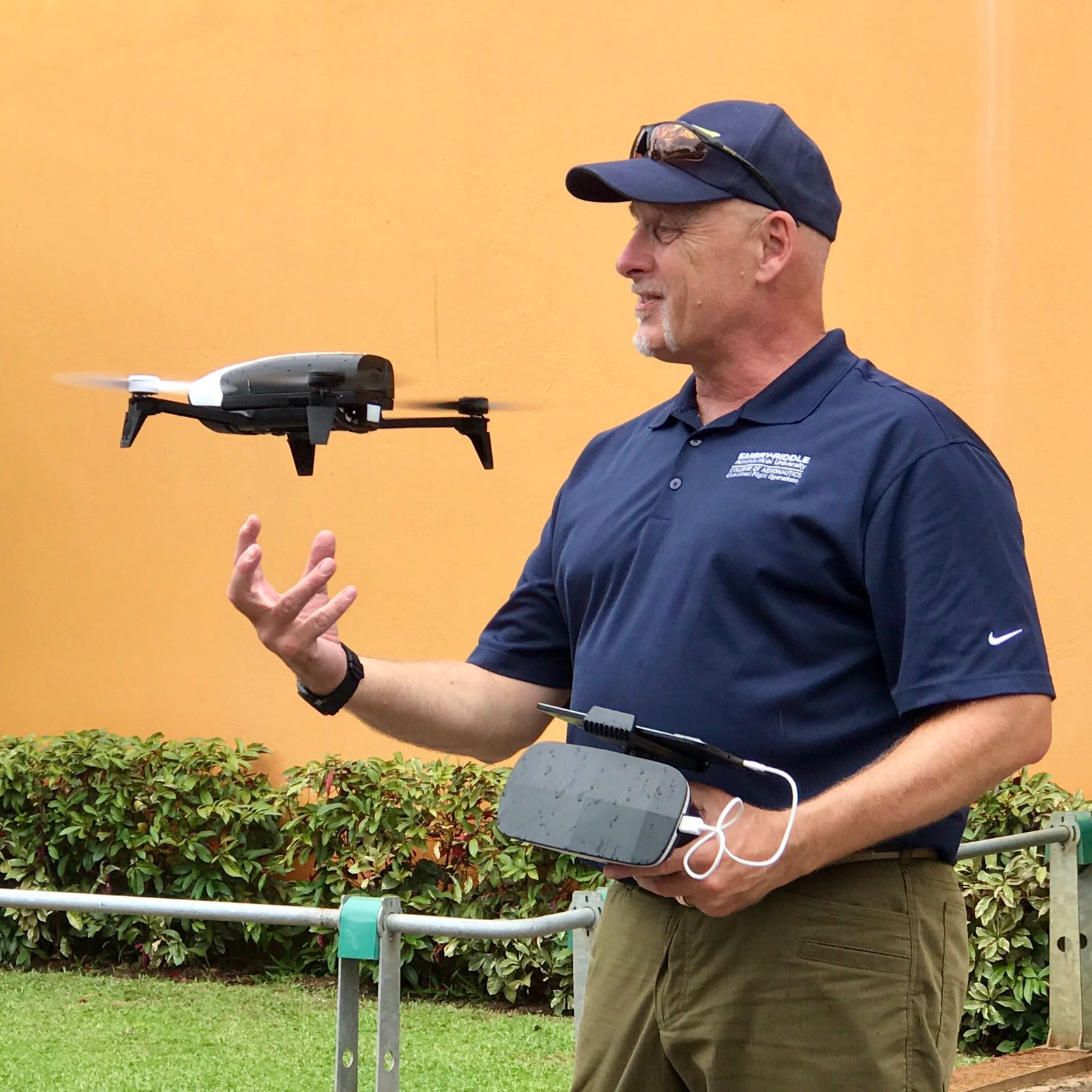 Embry-Riddle UAS instructor operating sUAS