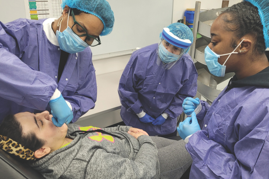 dental assisting students