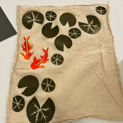 BLOCK PRINTING: TEA TOWELS WORKSHOP