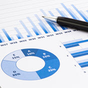 Performance charts with pen