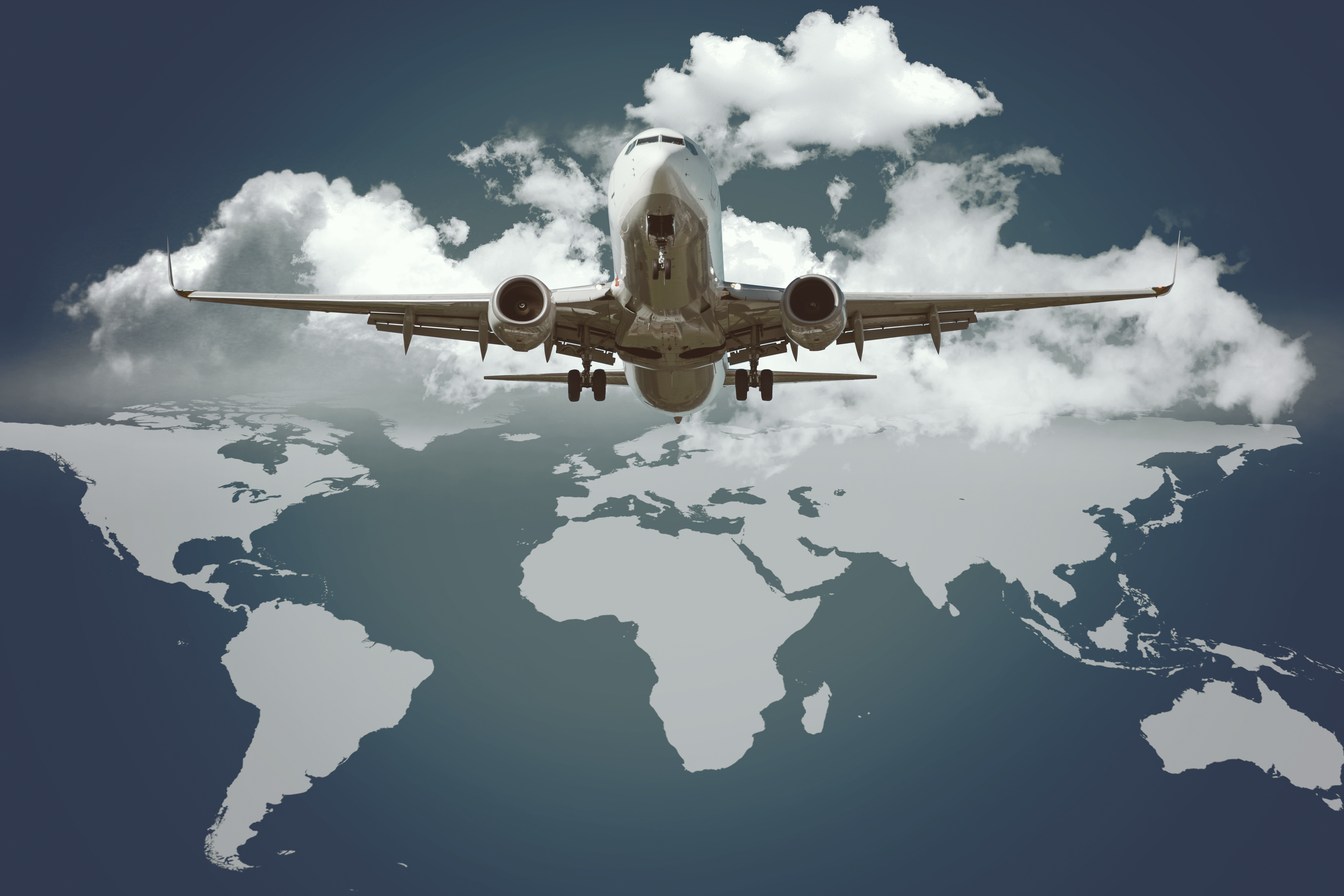 Airplane transported worldwide