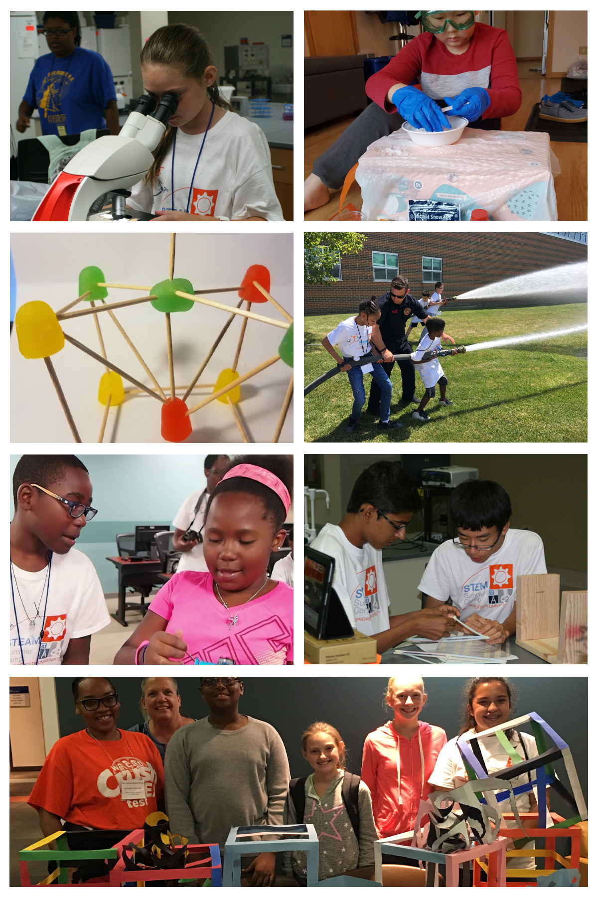 Steam Camp Collage Image 