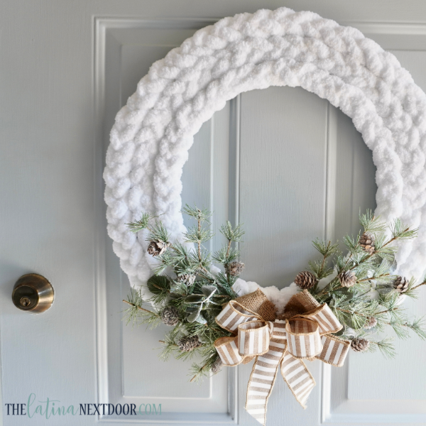 Winter Yarn Wreath