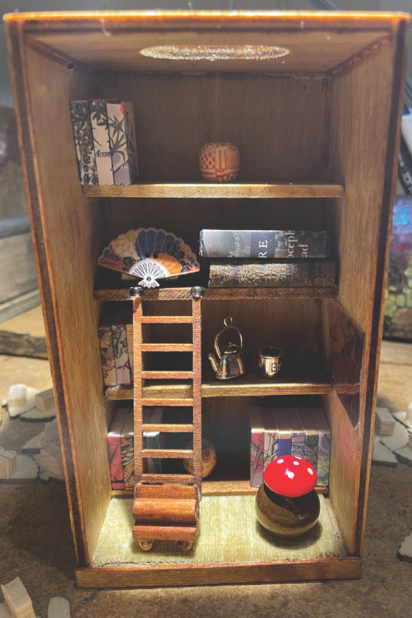 miniature bookcase