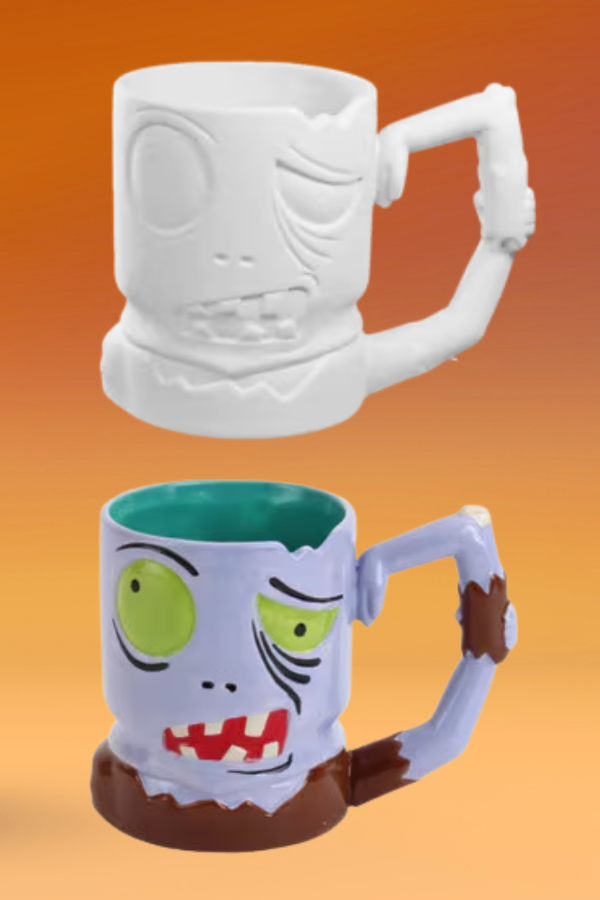ceramic zombie mugs